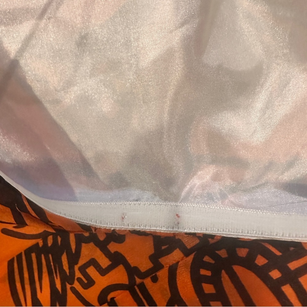 Aryn K.100% Silk Dress For Anthropologie Burnt‎ Orange and Black Sz Small - Picture 9 of 16